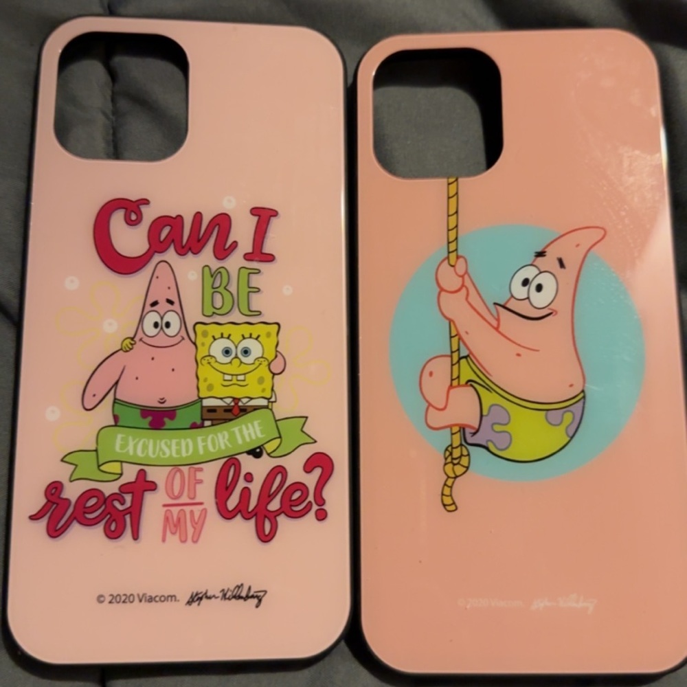 iPhone cases SpongeBob and Patrick